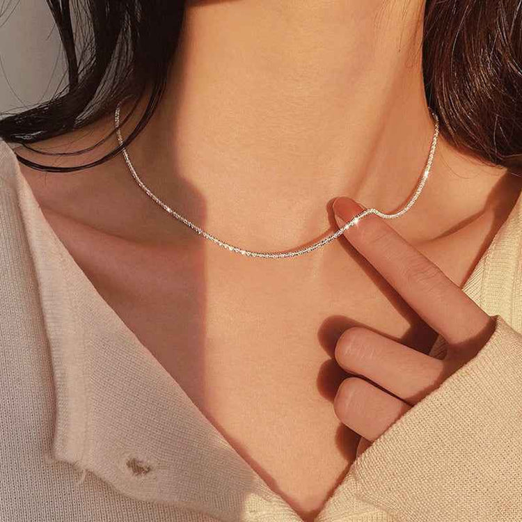 Our necklace collection consists of gold, silver, rose gold and many more colors