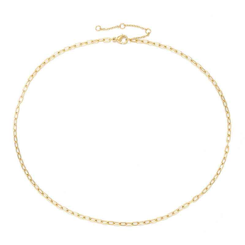 Aureline Necklace - Elegant Ellipse Chain Design for Every Occasion