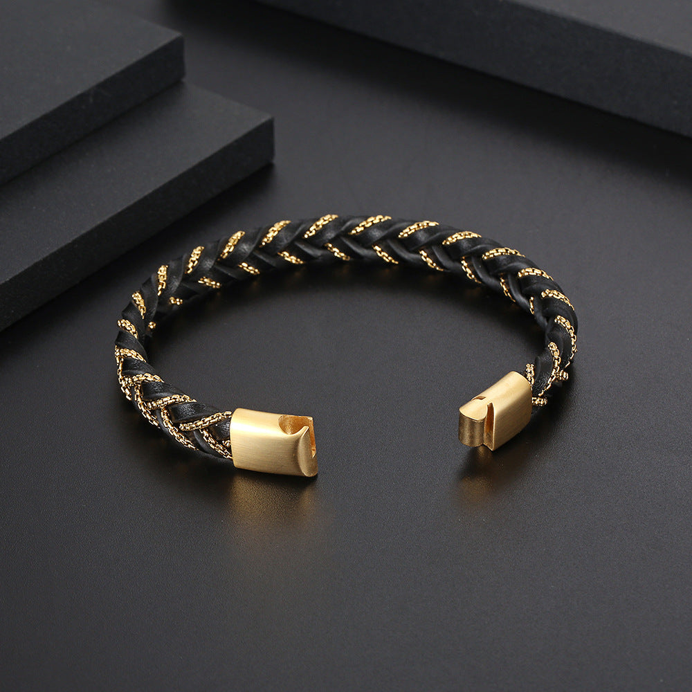 Vireo Leather Ring Bracelet