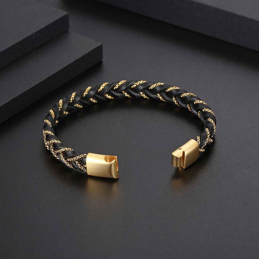 Vireo Leather Bracelet - Stylish and Durable Ring Bracelet for Everyday Wear