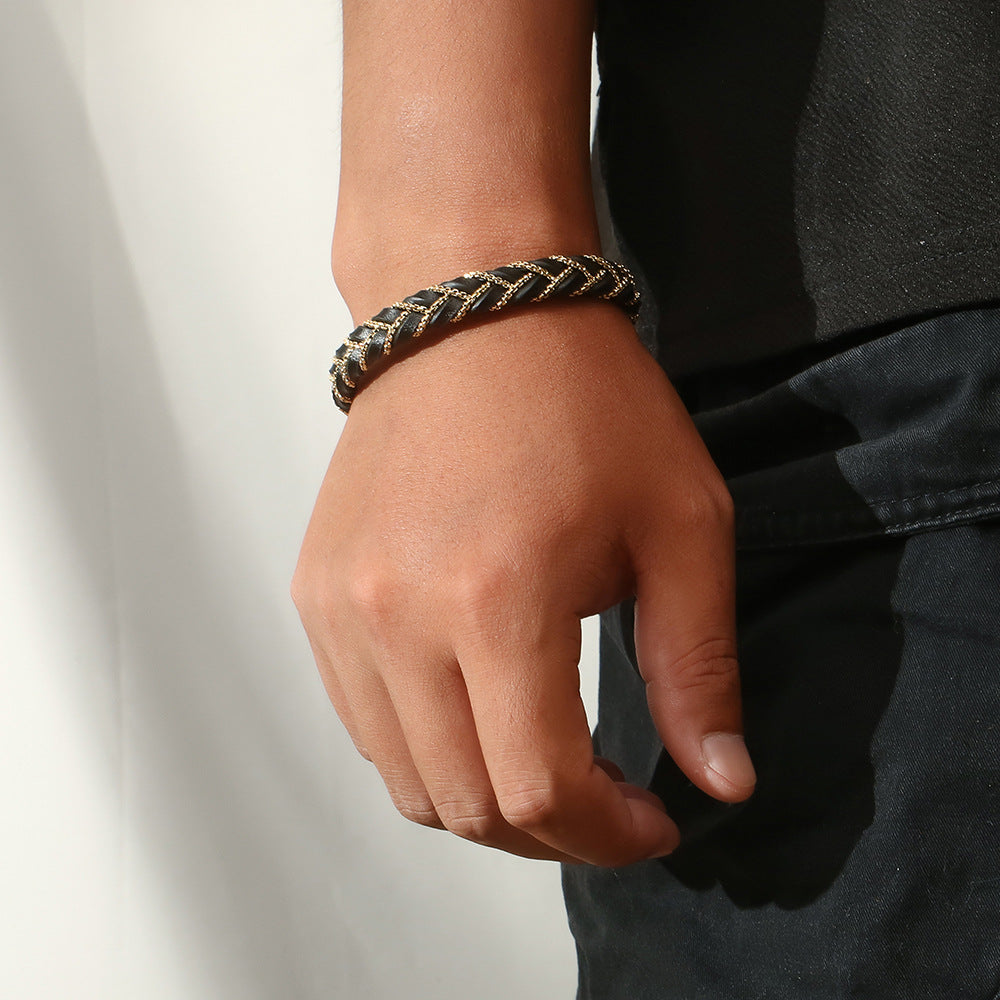 Vireo Leather Ring Bracelet