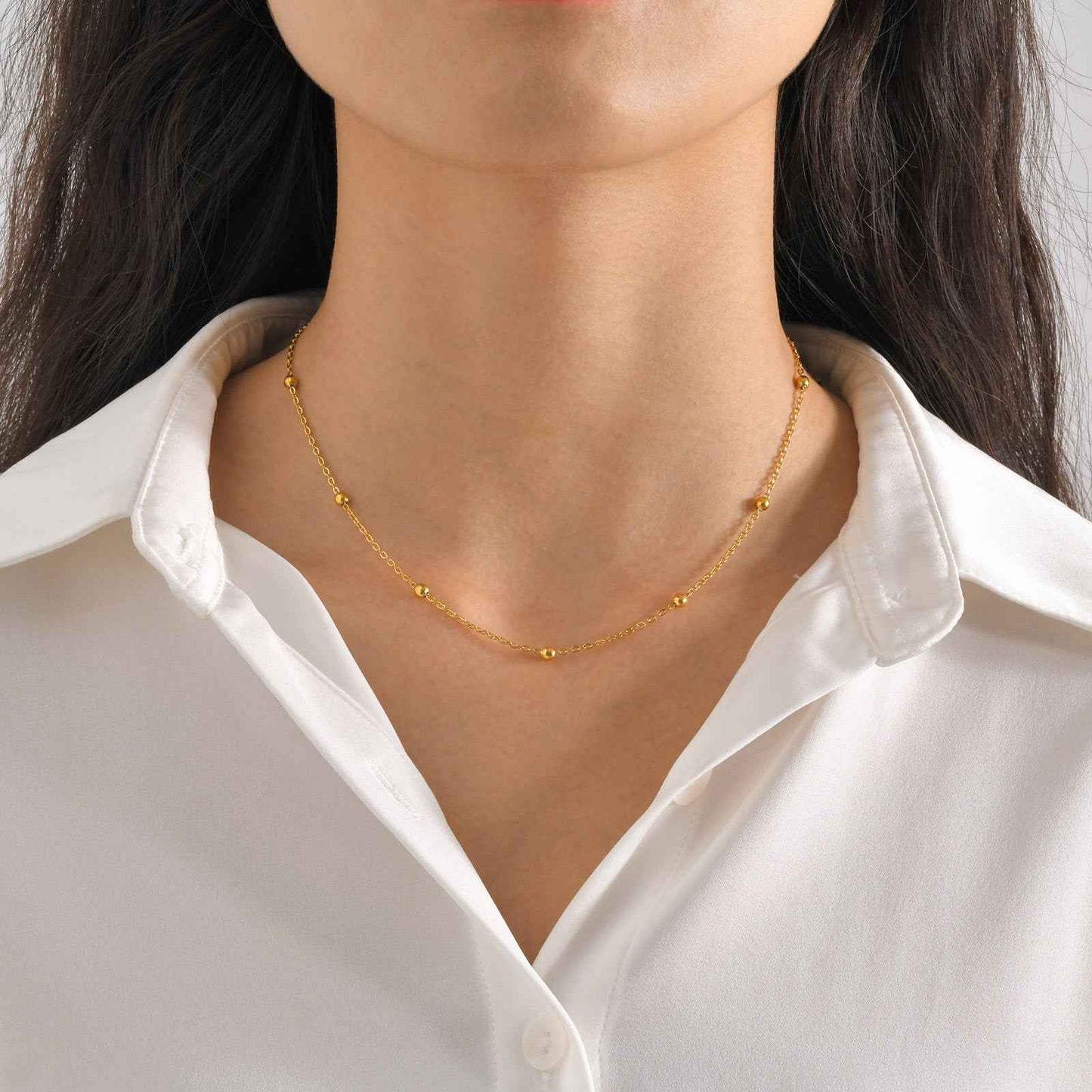 Lumière Bead Necklace - Elegant and Unique Handmade Jewelry