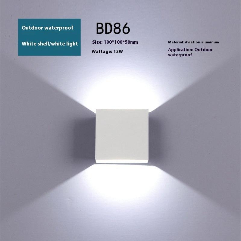 Modern LED wall lamp with white or warm light options for all spaces.