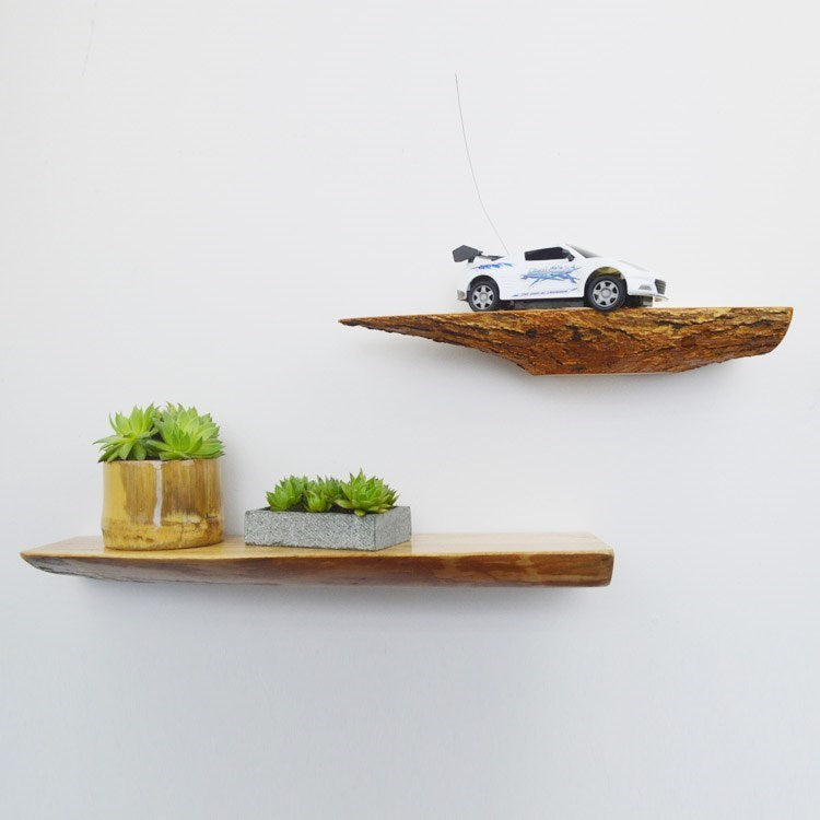 Minimalist wood shelf for modern and classic home interiors.