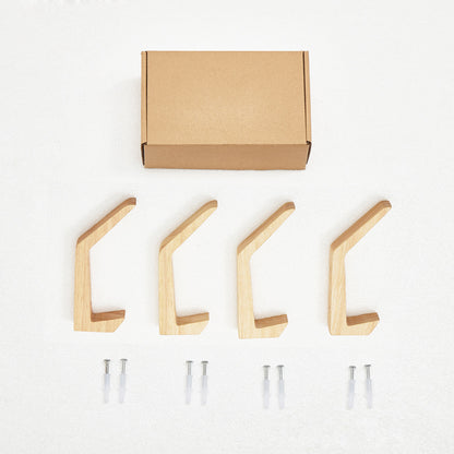 Durable wooden hooks for lightweight storage and décor.