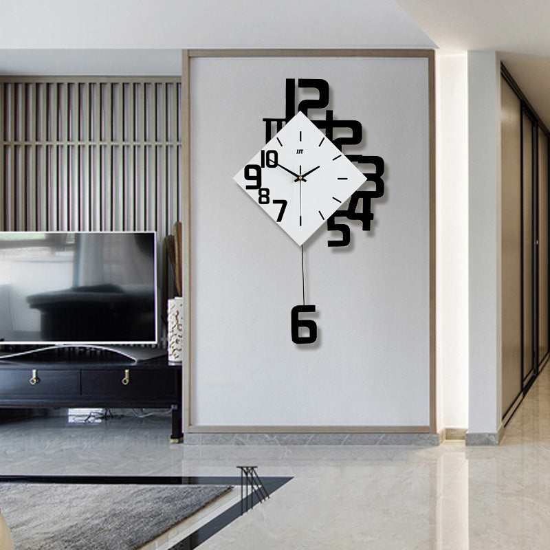 Unique fashion wall clock design in bold colors, perfect for enhancing interior decor.