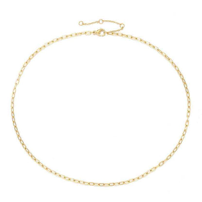 Aureline Necklace - Elegant Ellipse Chain Design for Every Occasion