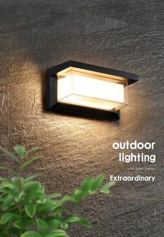 Sleek and modern garden lamp for exterior illumination.