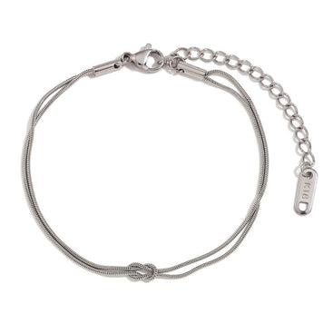 Connected Hearts Knot Bracelet