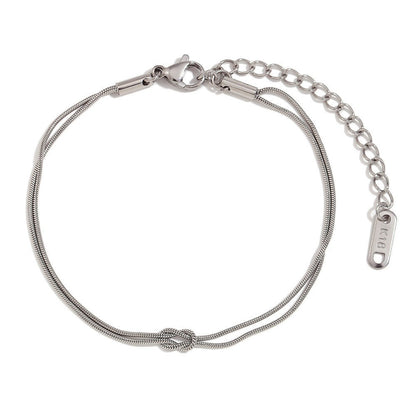 Connected Hearts Knot Bracelet