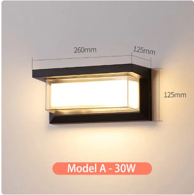 Decorative waterproof outdoor wall light for secure garden illumination.