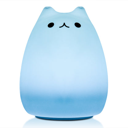 LumiKitty Kattennachtlampje – Tikbediening & 7 kleuren