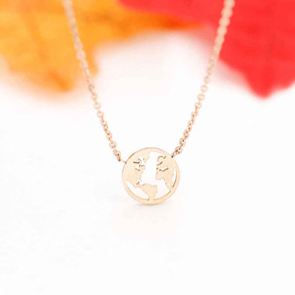 Atlas Circle Pendant Necklace for Timeless Elegance