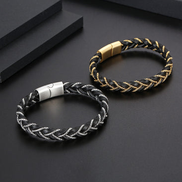 Vireo Leather Ring Bracelet