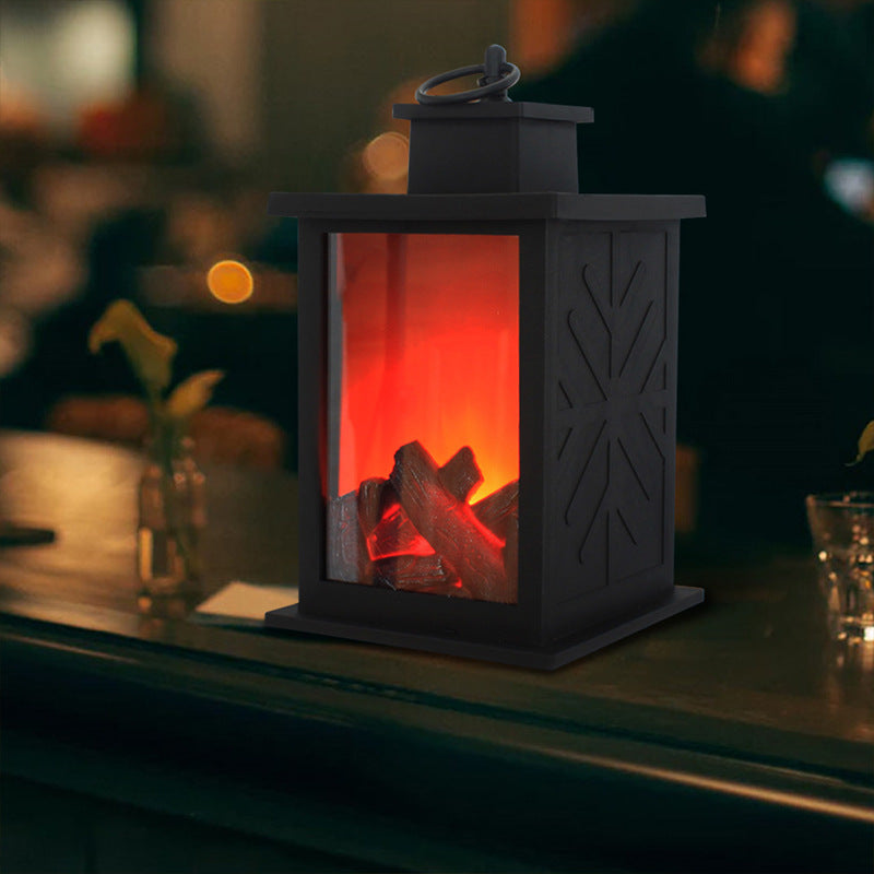 Compacte vintage ovenlamp, perfect voor kleine ruimtes. Decoratieve lamp die een warme gloed en gezellige sfeer geeft voor thuisdecoratie.