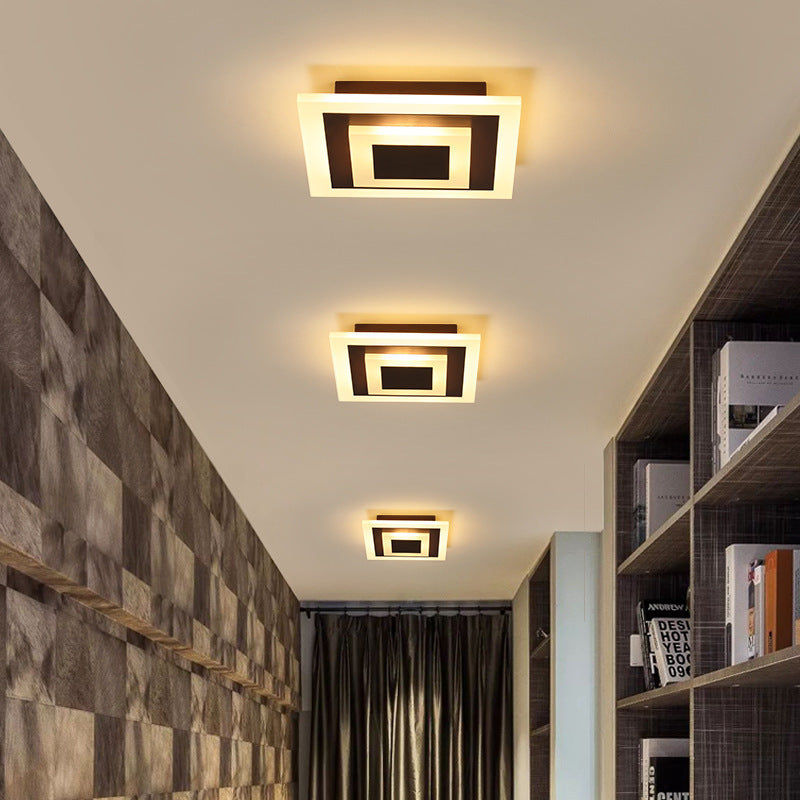 Energy-efficient LED ceiling light with adjustable brightness and 3 color temperatures (white, warm, neutral) ideal for living rooms and home offices.