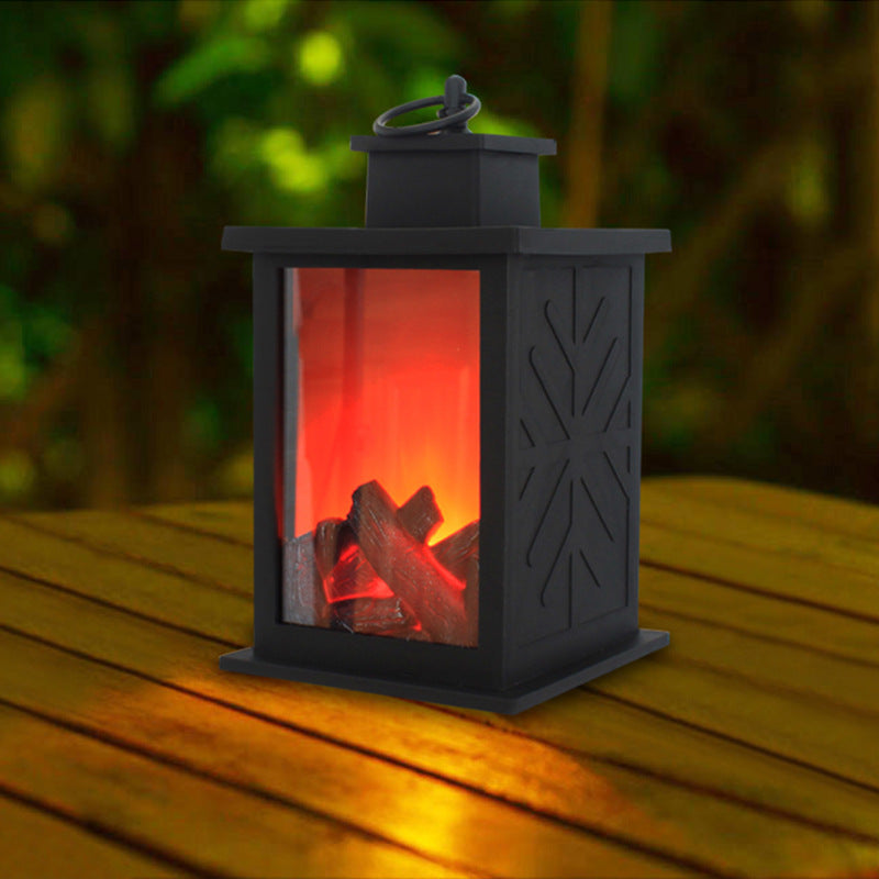 Energy-efficient miniature furnace lamp ideal for modern home decor. A stylish vintage accent with realistic warm lighting.