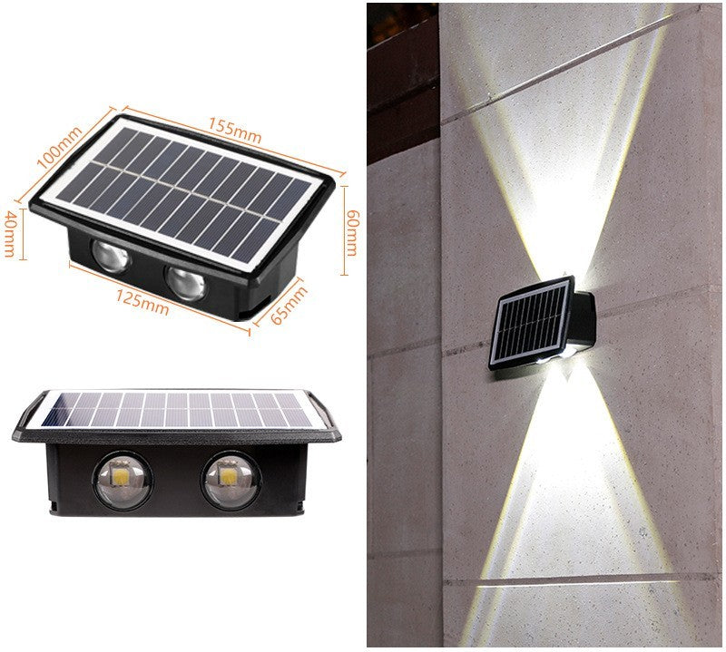 High-efficiency solar wall lights with waterproof protection, perfect for reliable outdoor lighting in all weather conditions.