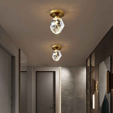 Crystal Aisle Ceiling Light - Elegant Luxury Glass & Metal Pendant Lighting