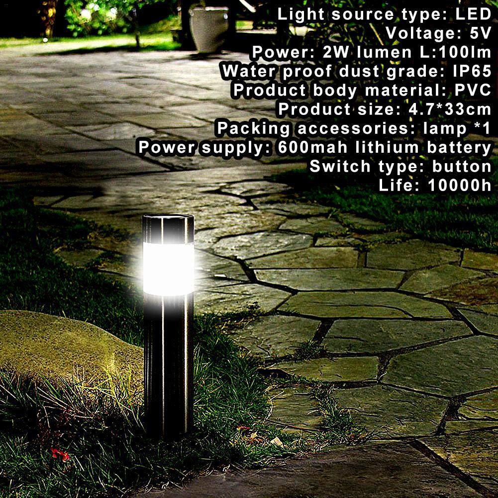 Outdoor solar cylindrical light, providing reliable and eco-friendly lighting for yards and gardens.