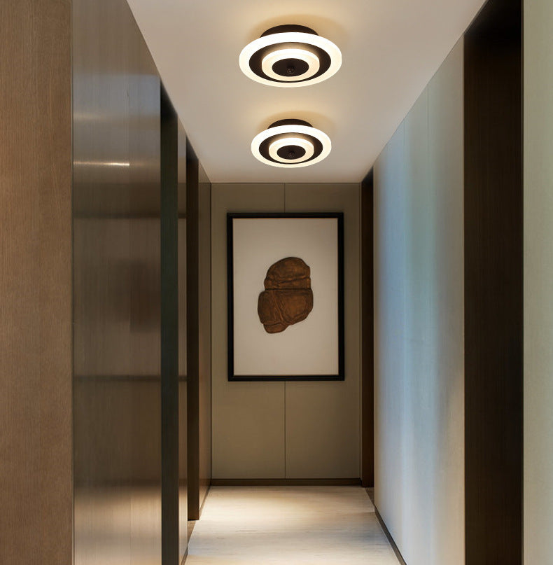 Versatile acrylic LED ceiling light with dimming control, offering customizable lighting for corridors, living rooms, hotels, and exhibition halls.